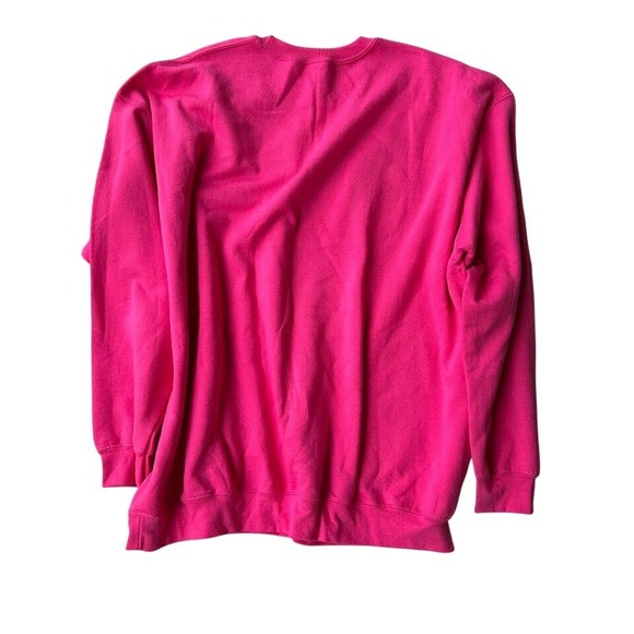 Gildan Heavy Blend Womens 4XL Pink Mama Leopard Print Crewneck Sweatshirt - Picture 7 of 9